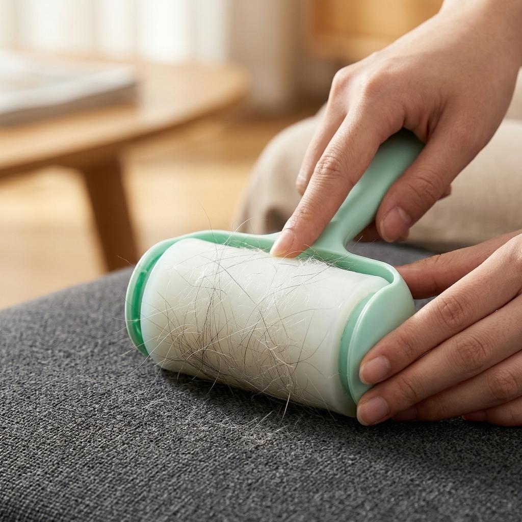 Sticky Lint Roller – Extra Grip Adhesive Pet Hair Remover, Reusable Washable Exterior With Carry Handle, Fast Cleaner For Bedding, Clothes & Household