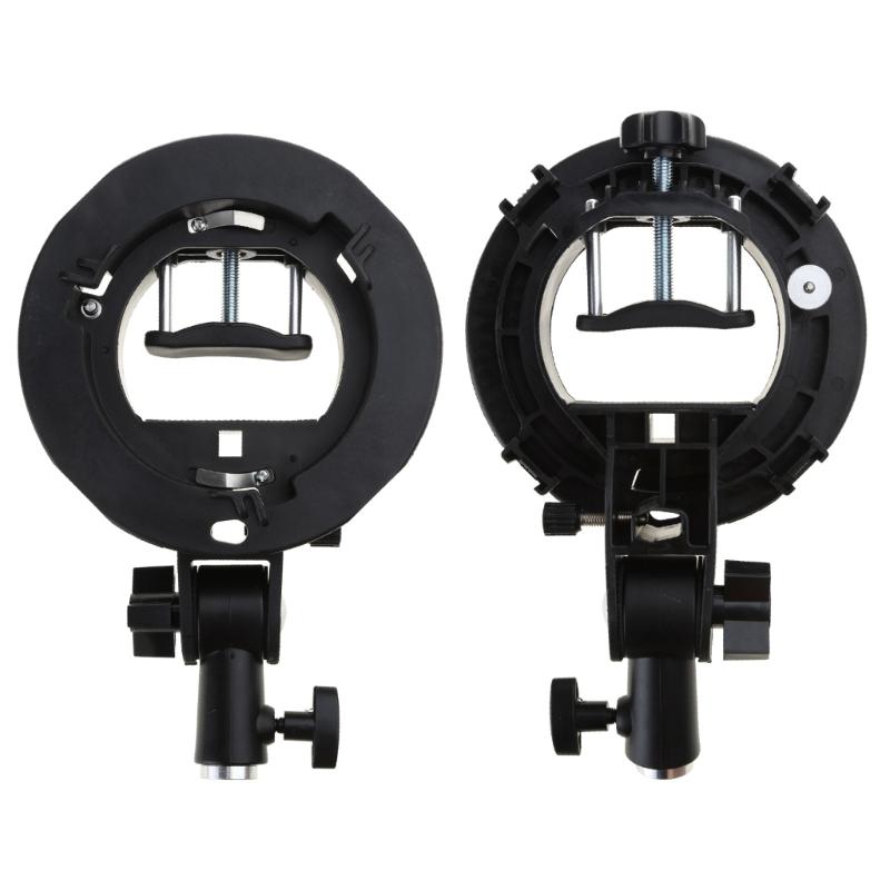 Universal Flash Bracket Mount Adapter with Hand Grip Adjustable for Speedlite Snoots Flash Softbox Photography Umbrella