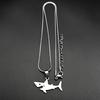 Cute Little Shark Ocean Chain For Women Men Stainless Steel Gold Color Hiphop Fashion Choker Party Necklace Jewelry Accessory