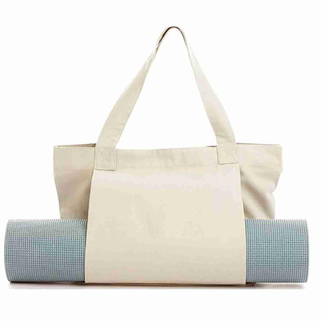 Yoga Mat Storage Bag Canvas Yoga Mat Carrier Pilates Mat Shoulder Bag for Office Workout Pilates