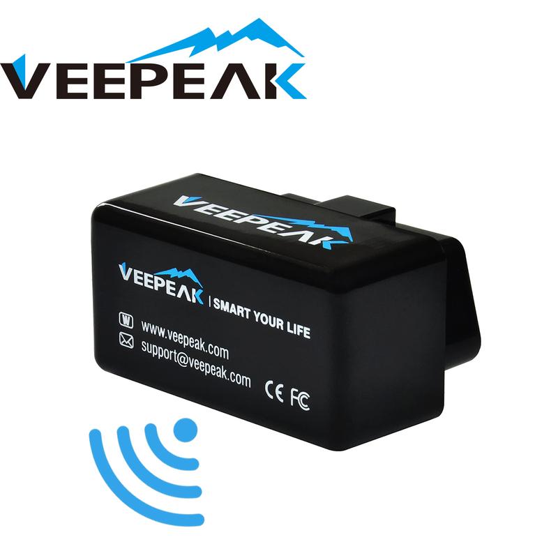 Veepeak Mini WiFi OBD2 Scanner for iOS and Android, Car OBD II Check Engine Light Diagnostic Code Reader Scan Tool