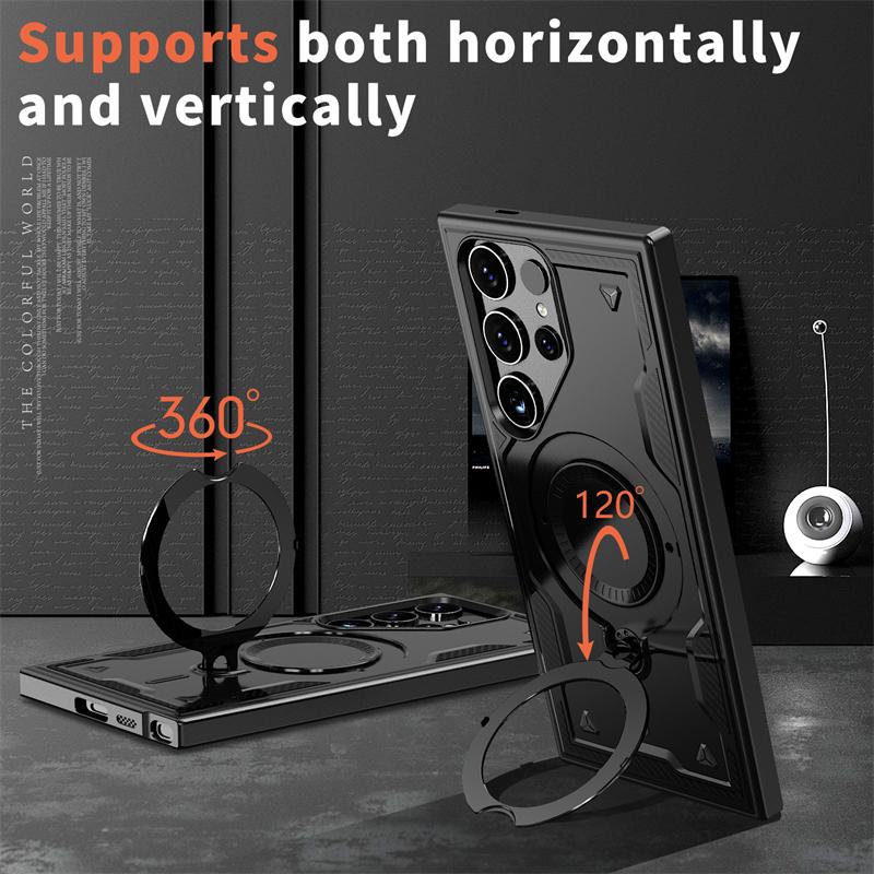 Magnetic Case For Samsung Galaxy S25 S24 S23 S22 Ultra Plus S21 For Magsafe Phone Cases For Samsung S25 EDGE S24 S23 FE Cover