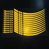 Reflective Sport Wheel Stickers for 18-21 Inch Car/Motorcycle Wheels (J100)