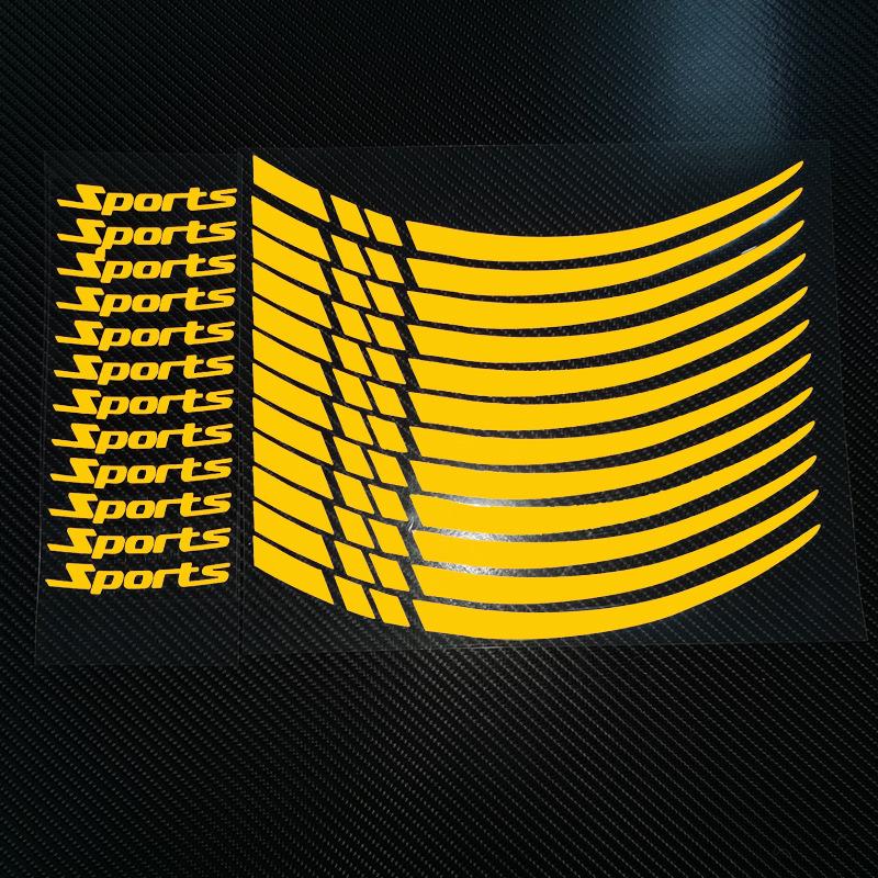 Reflective Sport Wheel Stickers for 18-21 Inch Car/Motorcycle Wheels (J100)