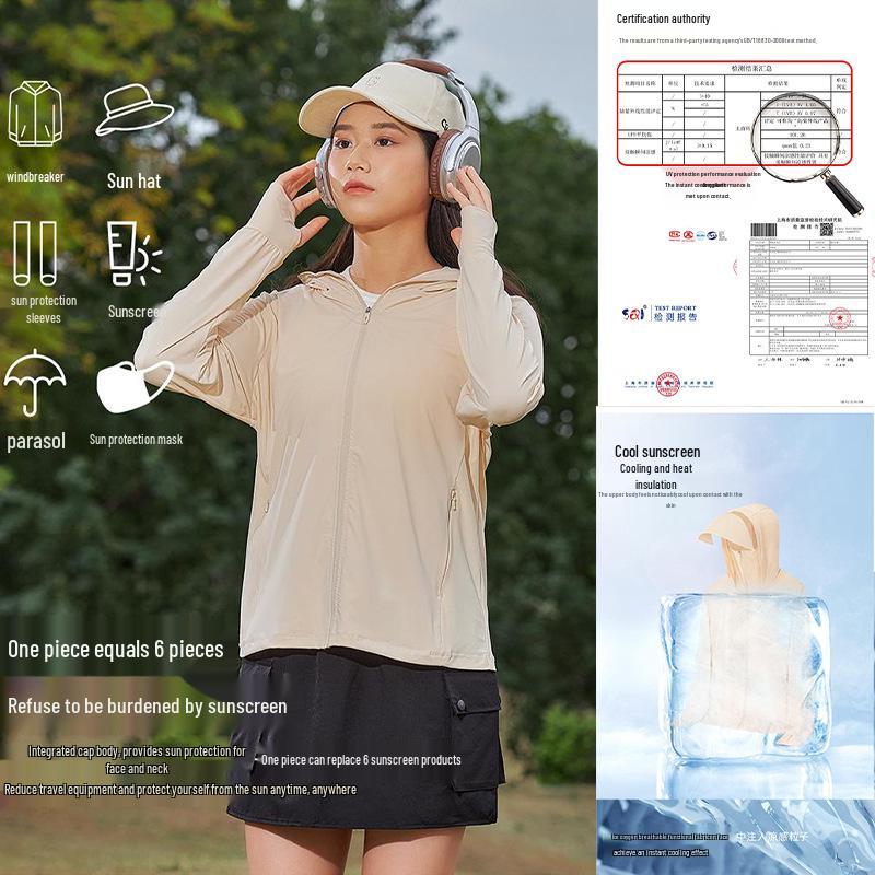 UPF50+ Ice Silk Sun Protection Clothing: Unisex Anti-UV Summer Wear for Outdoor Sports