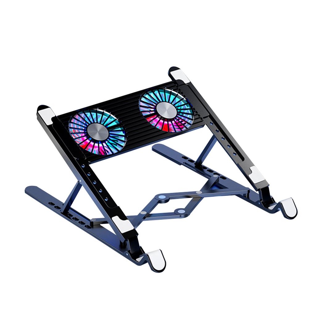 Portable Laptop Cooling Pad Radiators Stand with 7 Adjustable Height Keep Your Notebook Cool and Stable Performances