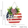 Round Wooden Exquisite Home Decor Sign For 4th Of July Featuring Colorful Imagery Patriotic