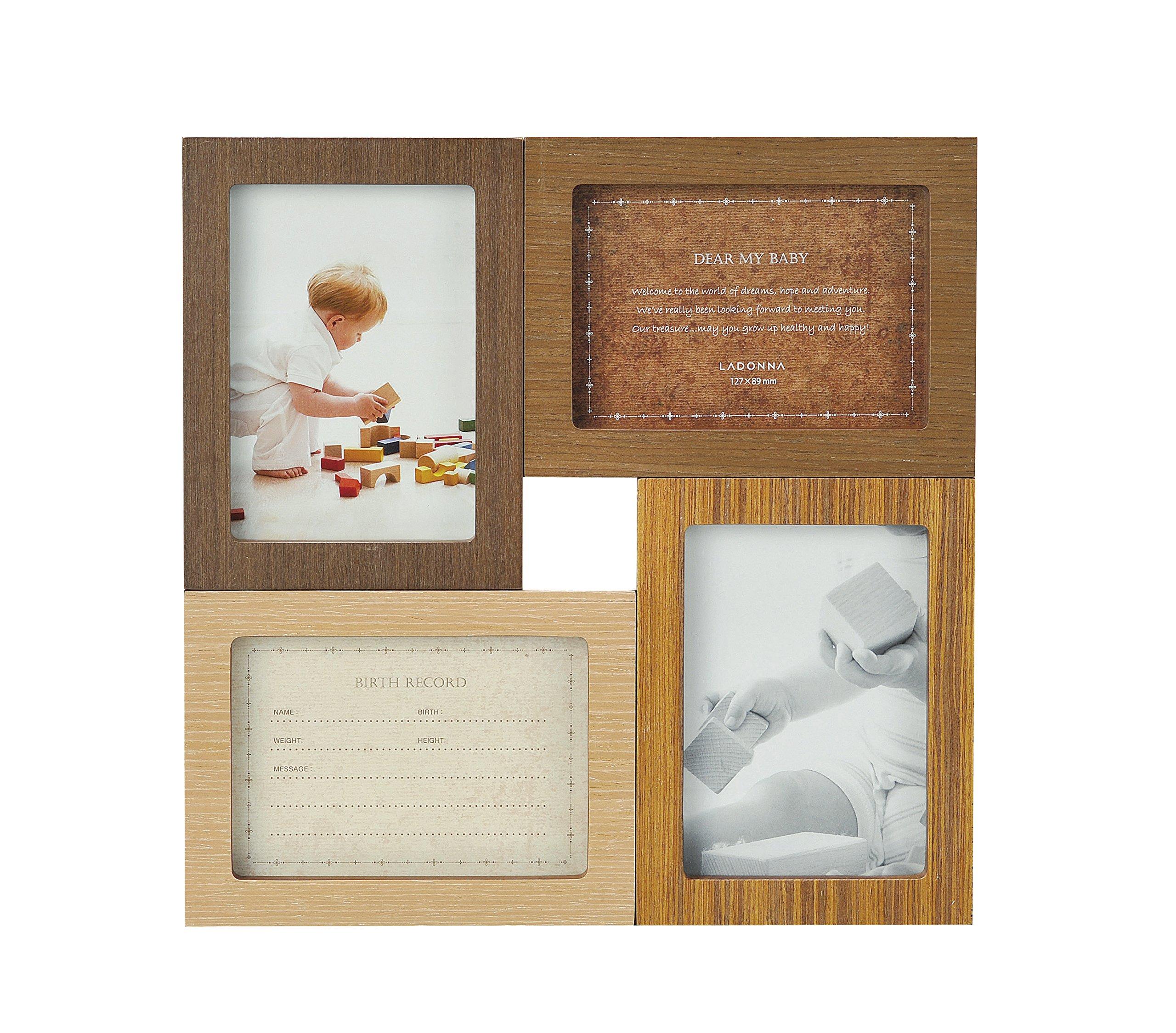 

LADONNA Photo Frame, Baby Brown, Size: Approx. W26.8 H26.8 DF52-40