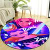 1pc KPop Demon Hunters17 Design Printed Area Round Carpet for Bedroom Living Room Home Decor Rugs Mat Non Slip Mat Rug for Bedside