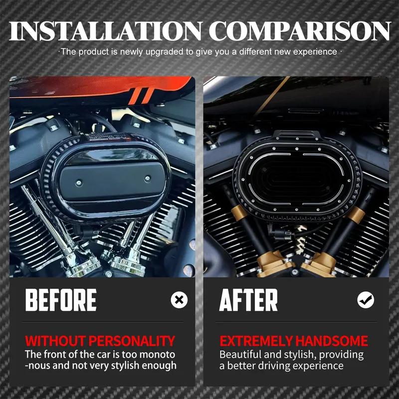 Motorrad Luftfilterkasten Abdeckung Luftfilter Verkleidung Für Harley M8 114 Motor Touring Electra Street Glide 17-Up Softail Breakout FLFB 18-Up
