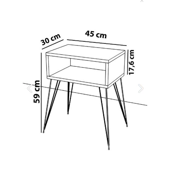Elite Side Table - White