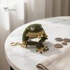 Cute Animal Shape Keychain Frog Coin Purse DIY Kit, Beaded Toad Craft Kiss Lock Mini Wallet Pouch, Handmade for Women Girls Handcrafted Kit