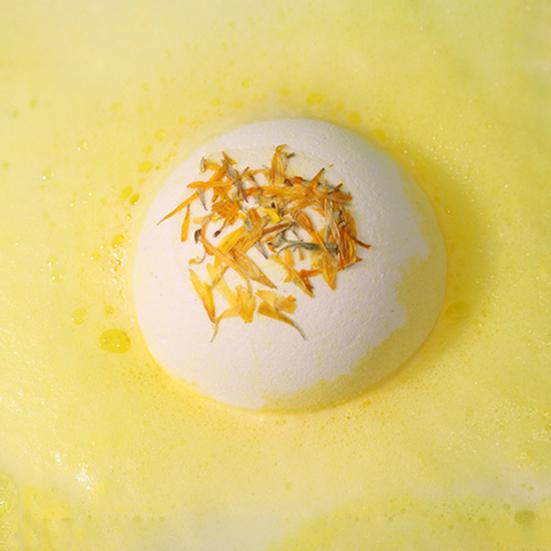 Soothing Bath Bombs 100G Dry Flowers Bombs, Lavender Rose Calendula Essential Natural Ingredients Oils Fizzies Ball, Relaxation Spa Skin Moisturizing