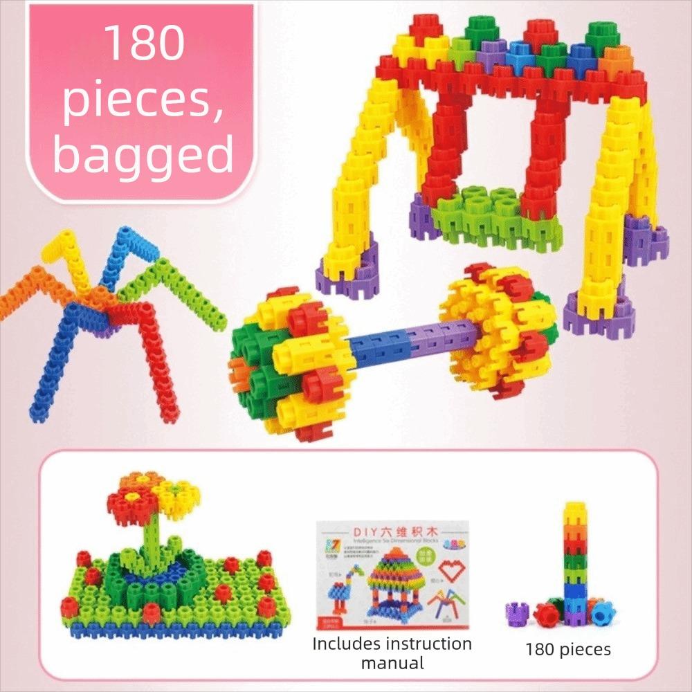 Plastic Building Block Toys Large Particle Educational Puzzle Toys Learning