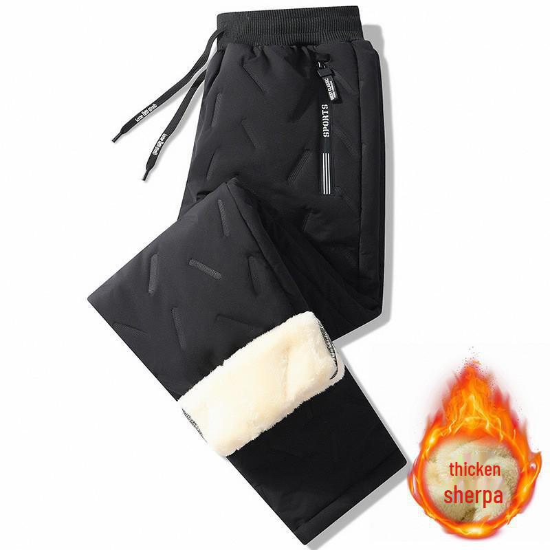 Men's Waterproof Winter Down Plush Pants