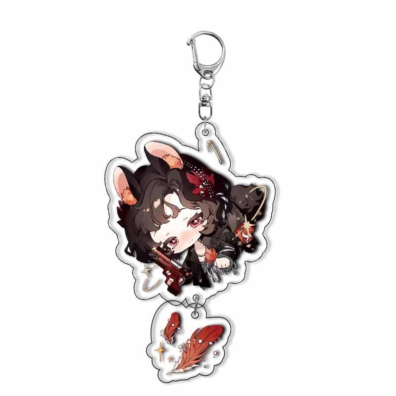 Reverzní hra:1999 Akrylový přívěsek na klíče Kreslené doplňky Viltin Lilya Medicine Druvis III Bkornblume Kroužek na klíče Dárky