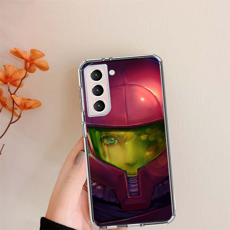 Game M-METROID Clear Phone Cases for Samsung S26 Ultra Galaxy S25 Edge S24 S23 FE S21 Plus S20 S22 S10 Cover Patterned Compatibl