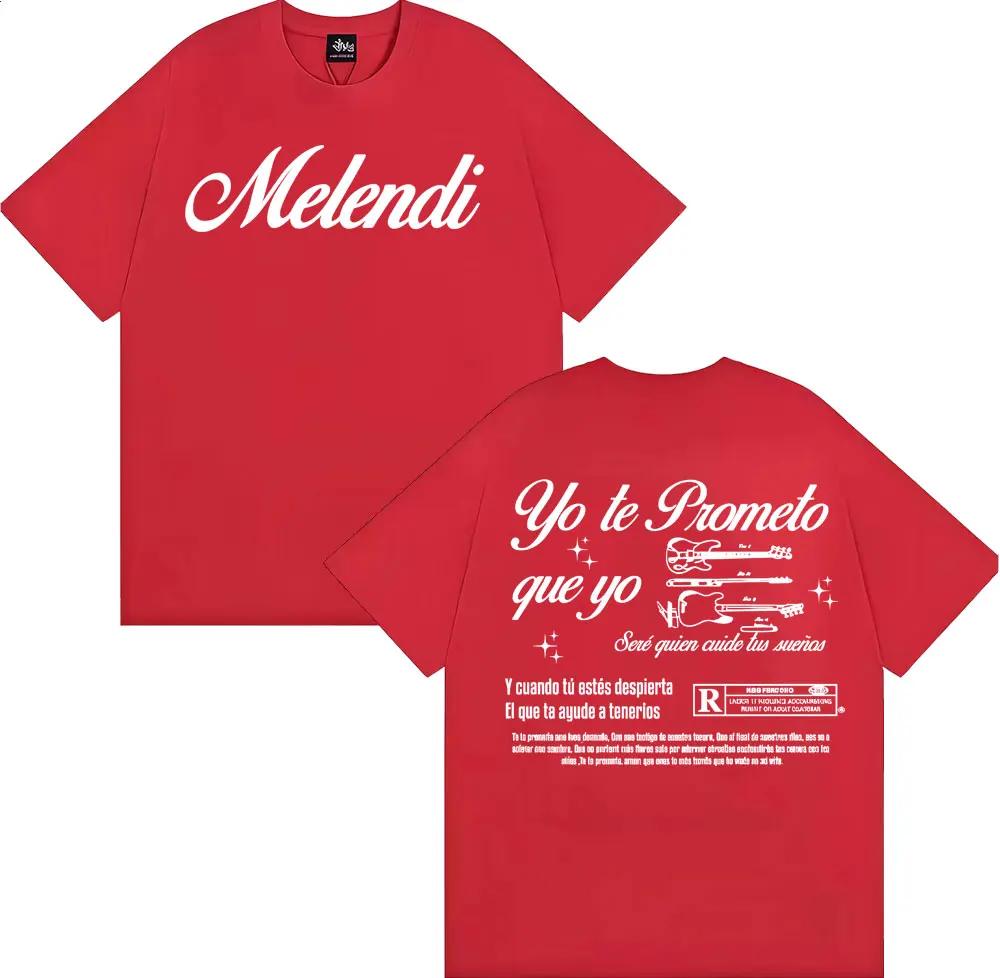 2025 Rapper Melendi Album Tour Graphic Tee Shirt Men's Women Fashion Harajuku Hip Hop T-shirt Cotton Casual Short Sleeve T Shirt