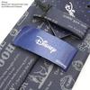 [Disney] Winnie the Pooh Calligraphy Pattern Tie D50026 Navy