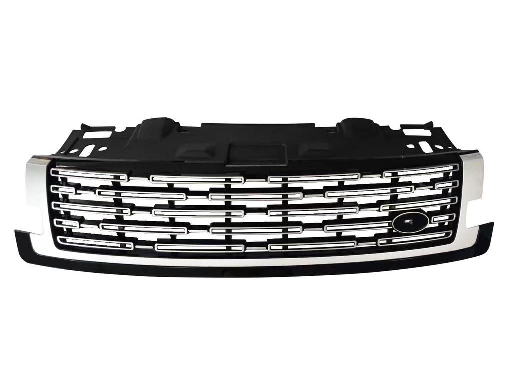 2023 Range Rover Executive Black & Silver Shark Gill Front Grille Vent Mesh Upgrade