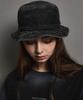 FFEFF STUDIO Vintage Washed Denim Reversible Bucket Hat (Deep Blue/Black)