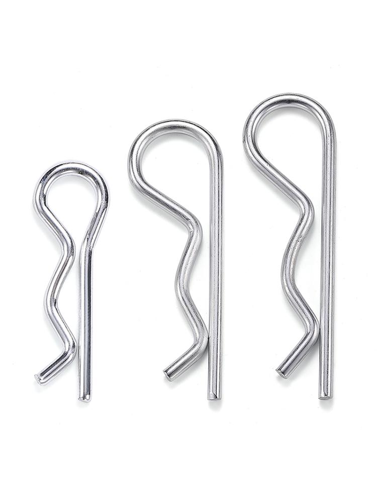 Stainless Steel R-Clip Type B Pin - Elastic Wave Hairpin Lock