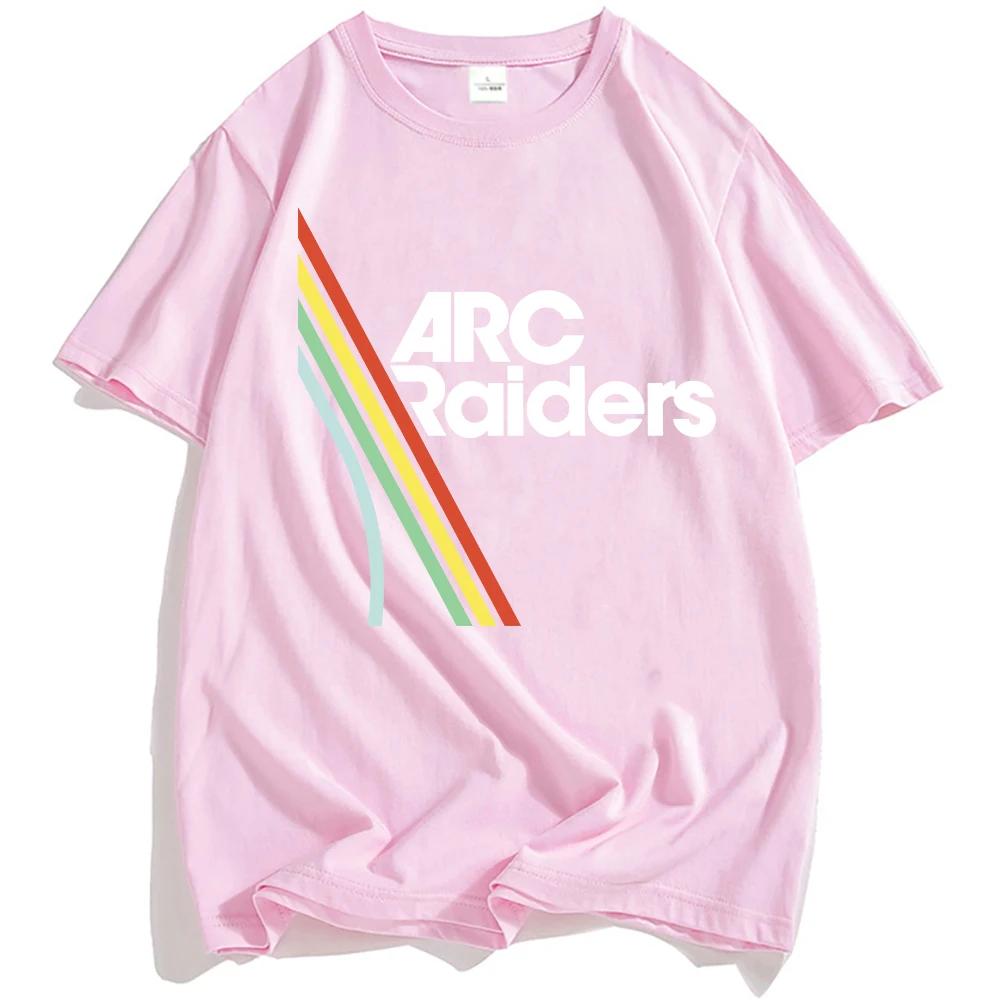Unisex Kleidung Heißes Spiel ARC Raiders Regenbogen Print T-Shirt Baumwolle Kurzarm Locker Männer T-Shirts Unisex Streetwear Grafik T-Shirt