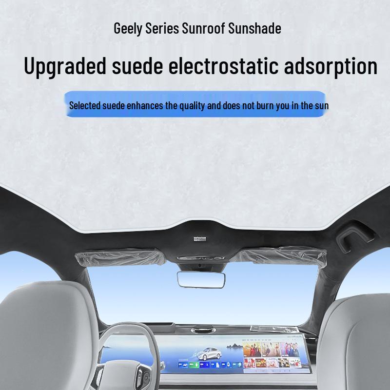 Geely Galaxy & Xingyao 8 Panda Silicone Suction Sunroof Sunshade Black Silicone