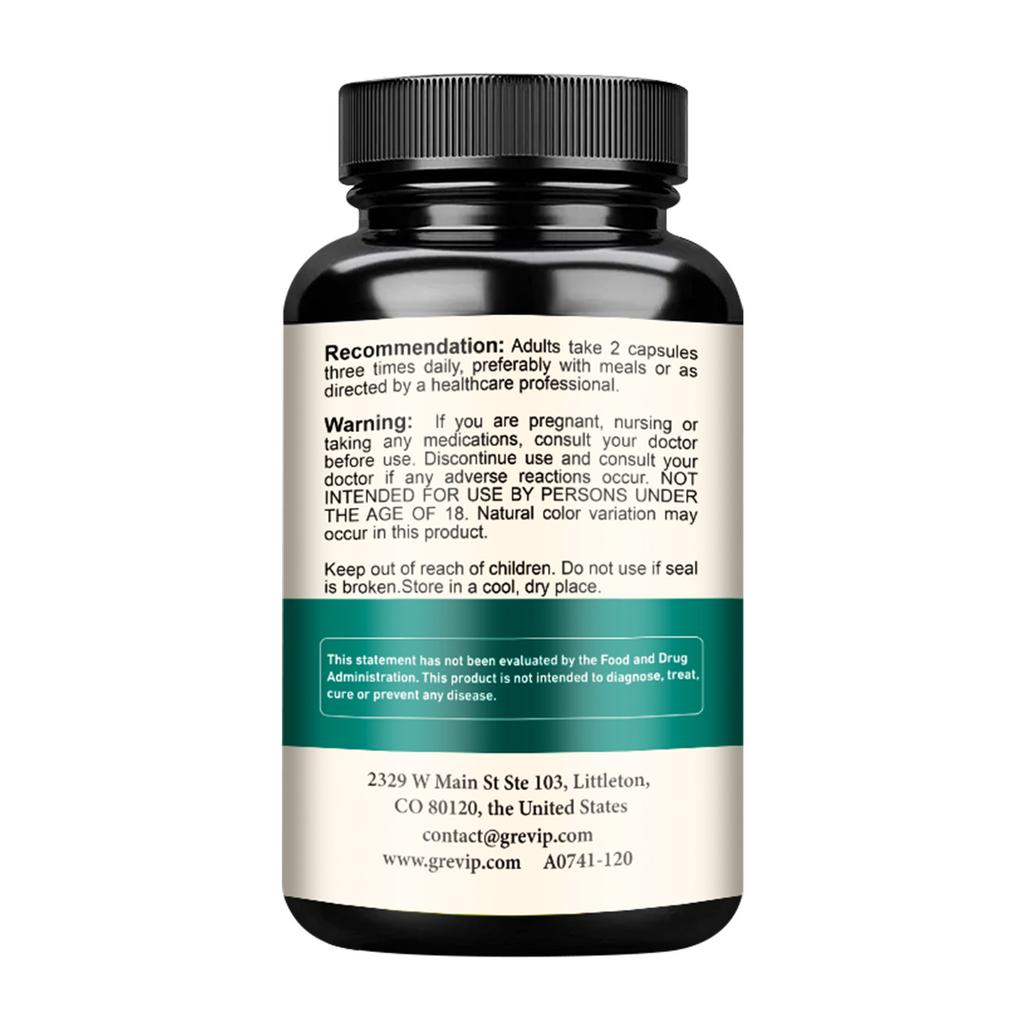 GREVIP Noni Fruit Extract Capsules, 6000 mg per serving, easily absorbed, suitable for adults.