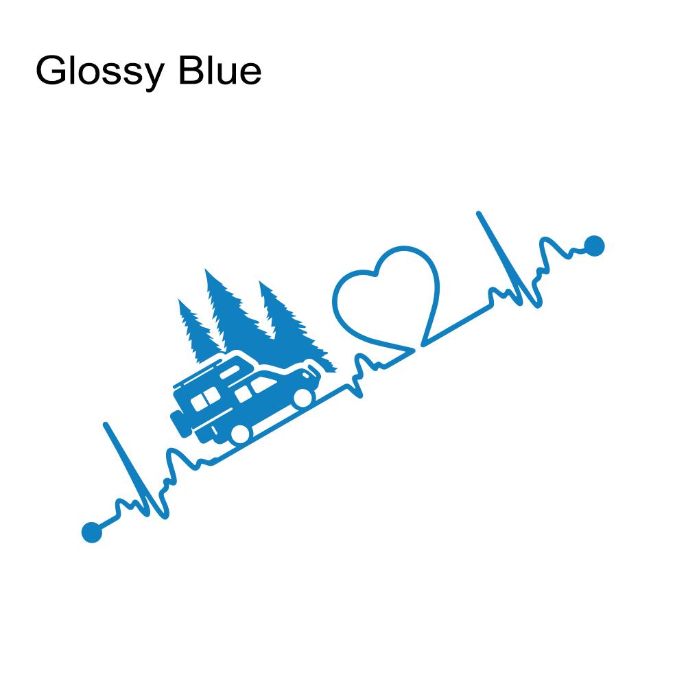 Car Window Side Sticker Fit Pickup Truck Camper Graphics Heartbeat Trees Decor Decal Vinyl Film Cover Auto Tuning Accessories