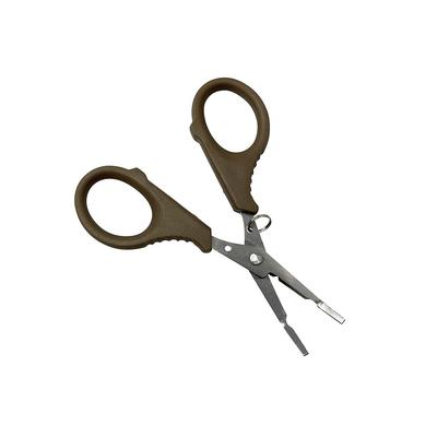 Portable, Compact Fishing Pliers with Bent Tips