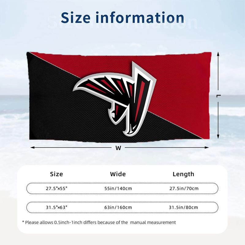 Atlanta Falcons Beach towels also serve as bath towels summer essential a musthave for the outdoors the beach and the pool