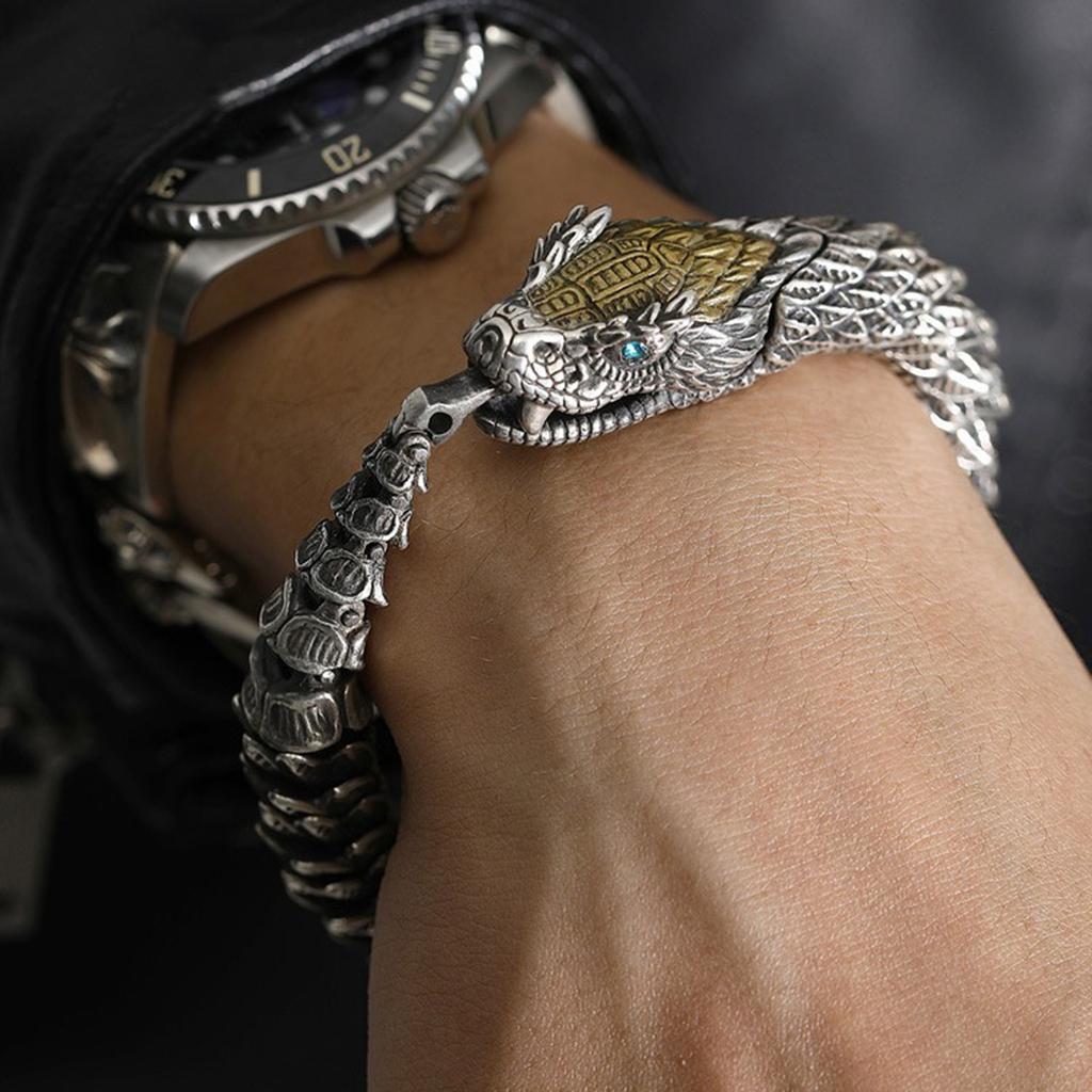 Men's Bracelet High-end Design Personality Snake Hip-hop Domineering