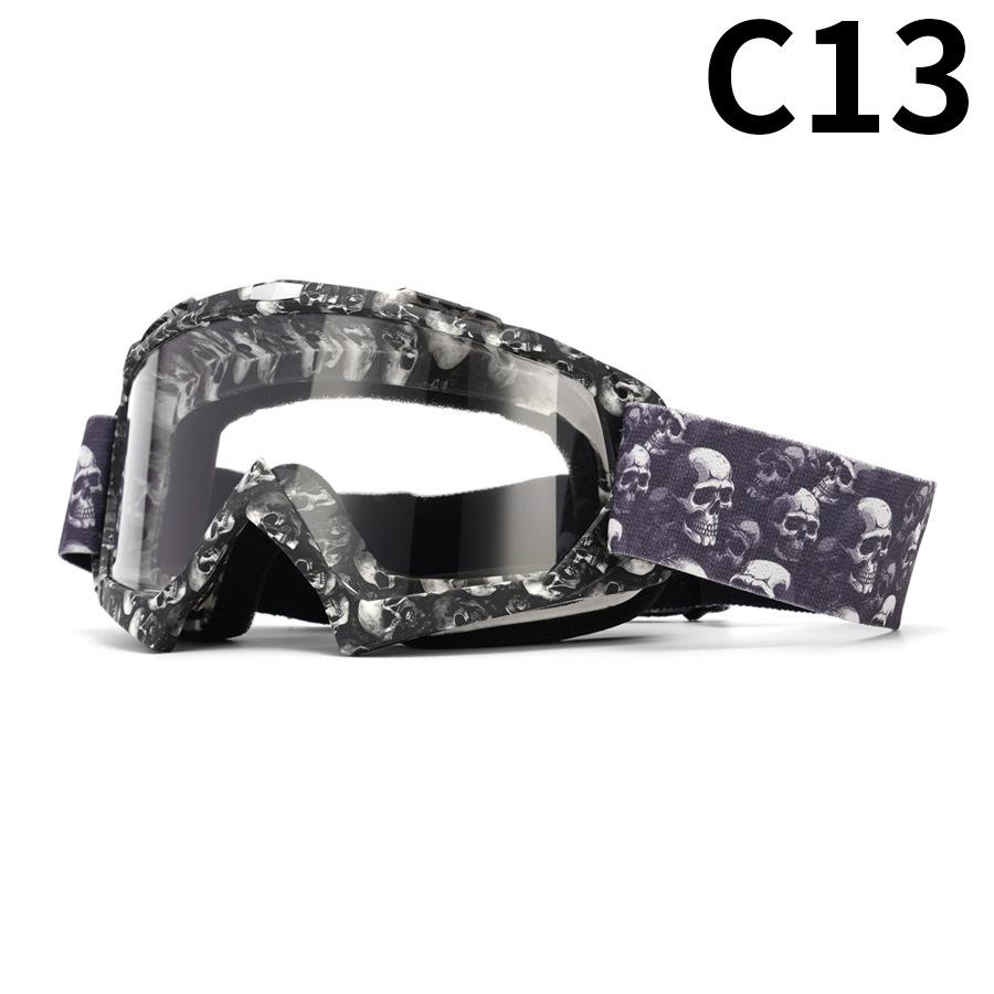 Motorcycle Goggles Water Transfer Off-road Outdoor Riding Sports Glasses Ski Goggles Windproof Glasses