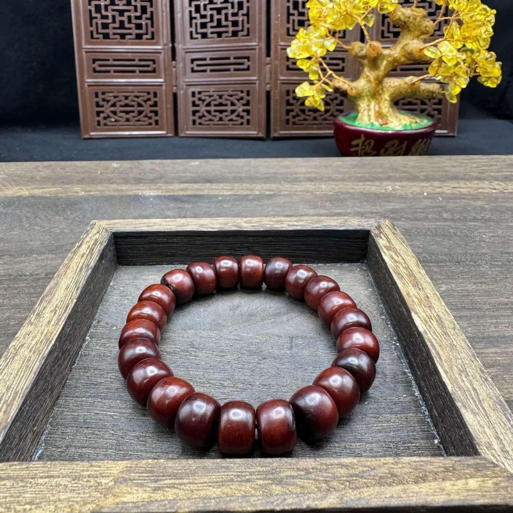 Tibetan Yak Bone Bracelet Necklace with Barrel Beads, Unisex Buddhist Prayer Accessory, DIY Literary Play