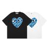 Pánské tričko Comme Des Garcons X Bape s grafikou, ležérní, volný střih, krátký rukáv