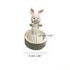 QX2E Holder Decors Cartoon Dog Rabbit Candlesticks Holder Creative Aromatherapys Stand for Party Supplies