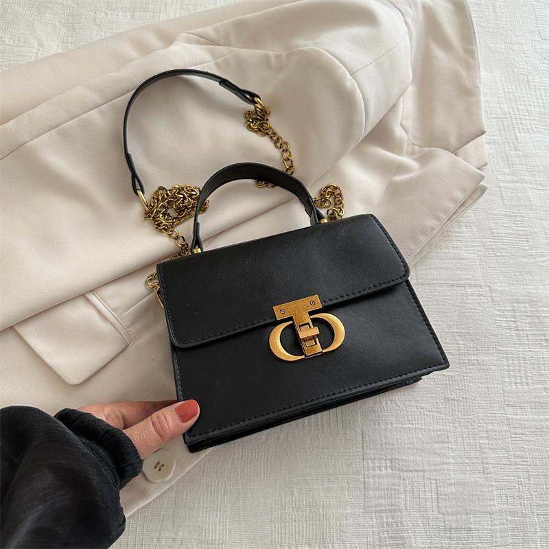 Trendy Street Style Pu Leather Shoulder Bag Chic Crossbody Handbag For Women чёрный