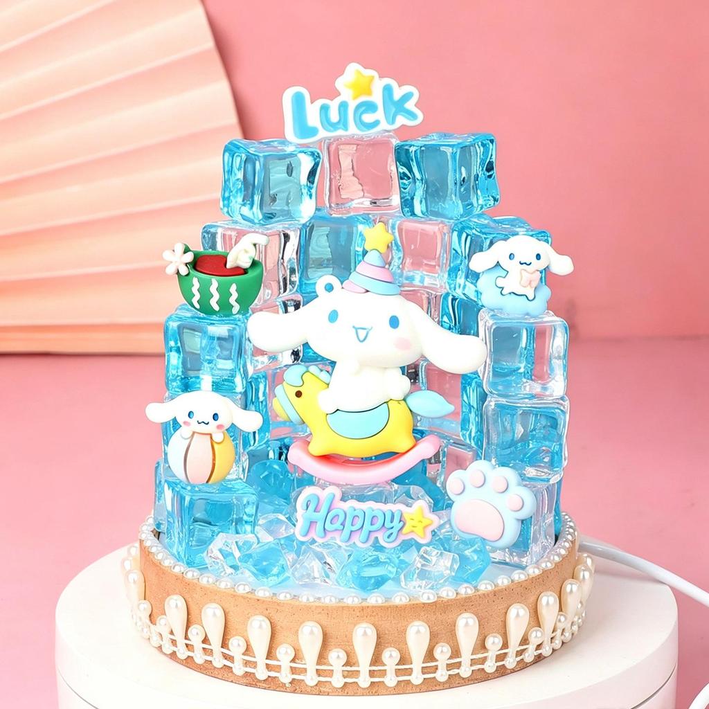 DIY Crystal Night Light Kit - USB Rechargeable Glow Toy Gift for Girls