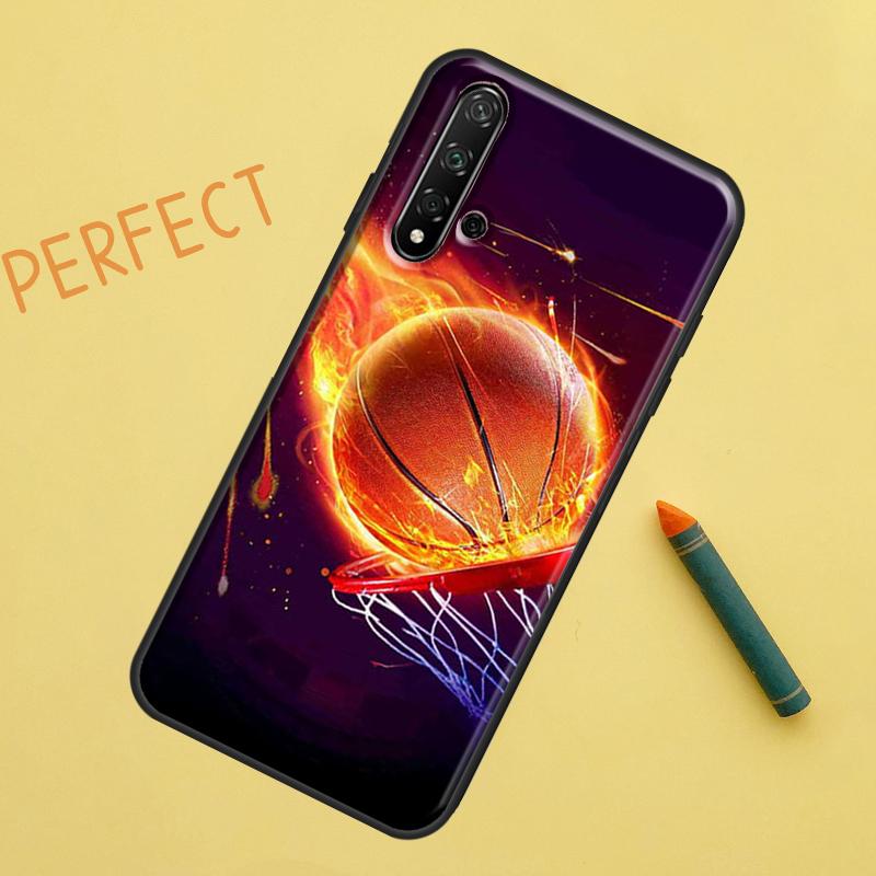 

Basketball On Fire For Huawei Nova 5T 9 10 SE 7i 8i 11i 12i Y60 Y61 Y70 Y72 Y73 Y90 Y91 P20 P30 P40 Lite Case Huawei Nova 8i