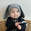 Cute Newborn Rabbit Ear Beanie Hat Cartoon Infant Bonnet Hat Baby Fetal Cap  Photography Props