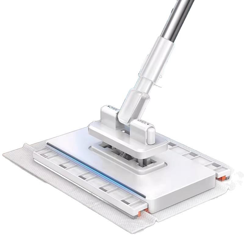 Multi-Functional Hands-Free Flat Mop with Wash-Free Face Towel for Home Use