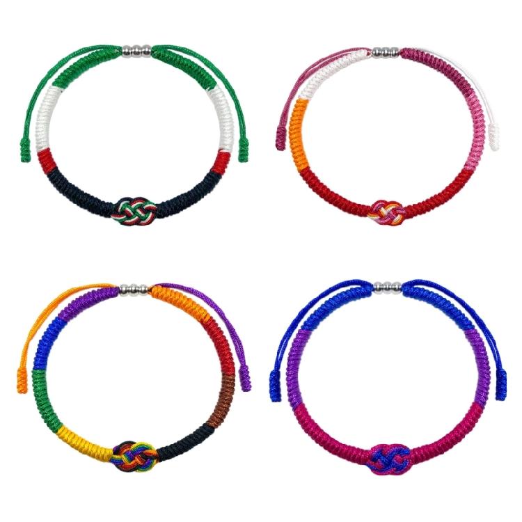 Adjustable Unique Bracelet Cotton Sturdy Hand Rope Handmade Accessory Craft Supplies for Daily Use and Outdoor Wear