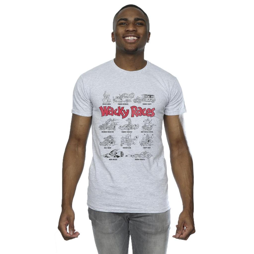 Wacky Races Mens Car Lineup T-Shirt