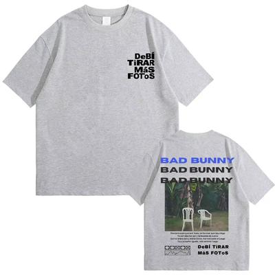 Berühmter Rapper Bad Bunny T-Shirt DeBi TiRAR MaS FOToS DTMF Grafik T-Shirt Herren T-Shirt Herrenmode Hip Hop Retro T-Shirts