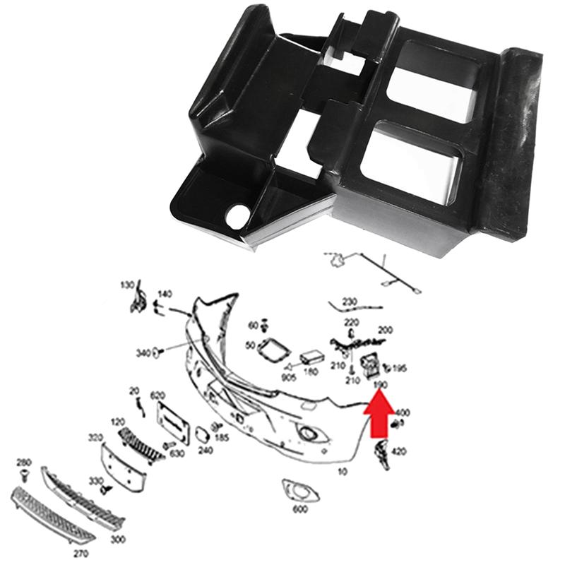 

1 Pair Car Front Bumper Bracket Fender Clip 9068850163 9068850263 For Mercedes-Benz Sprinter 2500 3500 906 VW Crafter