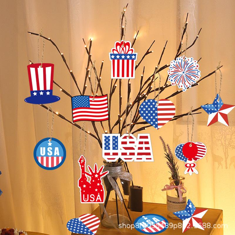 USA Independence Day Star Pendant Decoration