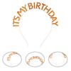 Hairbands Crown Exquisite Eye-catching Alloy Anti-rust Charming Letter Design Happy Birthday Crown for Girl