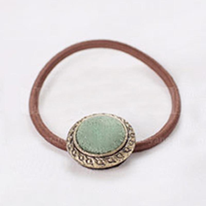 

Форма Пуговицы Резинка Эластичная Резинка для Волос Женщины Девушки Хвост Пончик Пучок Держатель Волосы Веревка Аксессуары для Волос EMA светло-зеленый