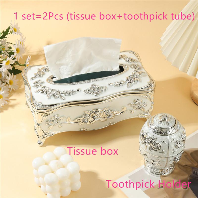 1 Vintage Floral Tissue Box, Kitchen and Bathroom Tissue Holder for Home and Office Decoration, As Well As Mother's Day Gifts